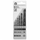 Bosch 6-piece Metal Drill Bit Set HSS-r, Din 338 2; 3; 4; 5; 6; 8 mm