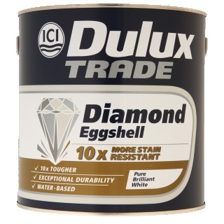 Dulux Trade White Diamond Eggshell 5 Litre 1