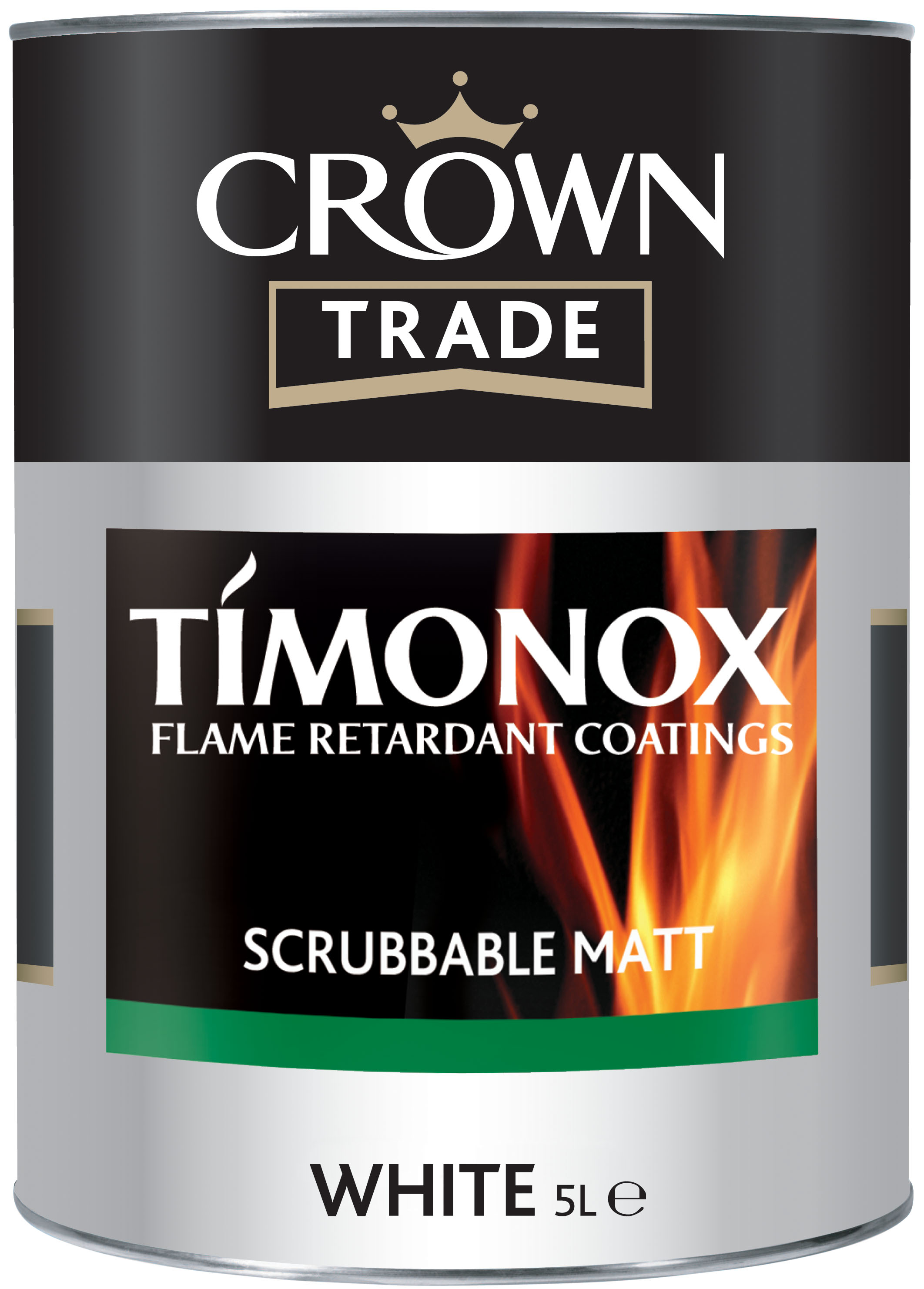 Crown Trade White Scrubbable Matt 2 Litre Can
