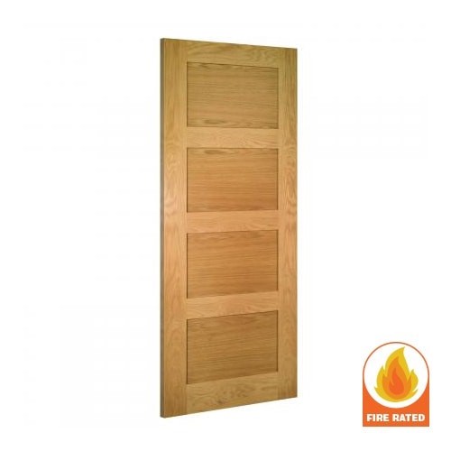 Coventry Internal Unfinished Oak Fire Door 2032x813x45mm